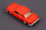 car model, GAZ 24 Volga Nr. A14, all interior made of nylon, missing spare wheel, metal, USSR, ~1980...