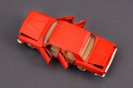 car model, GAZ 24 Volga Nr. A14, all interior made of nylon, missing spare wheel, metal, USSR, ~1980...