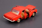 car model, GAZ 24 Volga Nr. A14, all interior made of nylon, missing spare wheel, metal, USSR, ~1980...