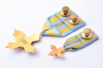 Badge of Honor, miniature badge and breastplate; award of the Commander of the Headquarters Battalio...