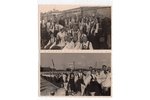photography, 2 pcs., Daugavpils, Song Festival, Latvia, 20-30ties of 20th cent., 13.5х8.5 cm...