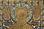 icon, (large size), Saint Nicholas the Wonderworker, copper alloy, 6-color enamel, Moscow, Russia, t...