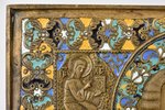 icon, (large size), Saint Nicholas the Wonderworker, copper alloy, 6-color enamel, Moscow, Russia, t...