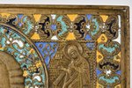 icon, (large size), Saint Nicholas the Wonderworker, copper alloy, 6-color enamel, Moscow, Russia, t...
