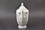 coffeepot, porcelain, M.S. Kuznetsov manufactory, Riga (Latvia), 1920-1933, h (with lid) 27.3 cm...