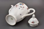 coffeepot, porcelain, M.S. Kuznetsov manufactory, Riga (Latvia), 1920-1933, h (with lid) 27.3 cm...