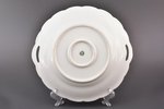 bread serving plate, Floral motif, porcelain, J.K. Jessen manufactory, Riga (Latvia), 1933-1935, Ø 2...