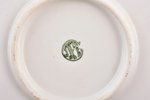 bread serving plate, Floral motif, porcelain, J.K. Jessen manufactory, Riga (Latvia), 1933-1935, Ø 2...
