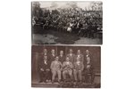 photography, 2 pcs., Song Festival, Limbaži, Latvia, 30-40ties of 20th cent., 14х8.8 cm...
