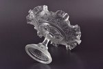 fruit dish, Ząbkowice Glass Factory, Russia, Kingdom of Poland, the beginning of the 20th cent., h 1...