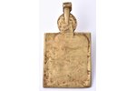 icon, Our Lady of Kazan, copper alloy, Russia, the 19th cent., 12 x 6.8 x 0.4 cm, 147 g....
