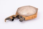 lighter, made of two 5 lats coins, metal, silver, Latvia, the 1st half of the 20th cent., 5.4 x 4.6...