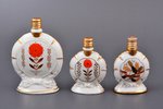 perfume set, 3 items, porcelain, Rīga porcelain factory, hand-painted, shape by Zina Ulste, Riga (La...