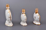 perfume set, 3 items, porcelain, Rīga porcelain factory, hand-painted, shape by Zina Ulste, Riga (La...