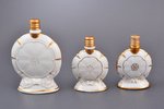 perfume set, 3 items, porcelain, Rīga porcelain factory, hand-painted, shape by Zina Ulste, Riga (La...