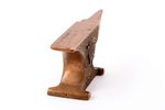 commemorative souvenir, anvil "Komsomol" (ВЛКСМ), bronze, USSR, 10.7 x 3.2 x h 4.6 cm, weight 356 g...