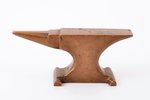 commemorative souvenir, anvil "Komsomol" (ВЛКСМ), bronze, USSR, 10.7 x 3.2 x h 4.6 cm, weight 356 g...