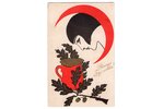 photography, "Ligo" holiday greetings, Latvia, 20-30ties of 20th cent., 13.8х8.8 cm...