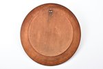 decorative plate, painting based on the work by artist Elizaveta Boehm (Елизавета Бём), artel, wood,...