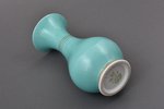 small vase, porcelain, M.S. Kuznetsov manufactory, Riga (Latvia), 1937-1940, h 14 cm, second grade,...
