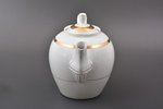 coffeepot, porcelain, M.S. Kuznetsov manufactory, Riga (Latvia), Russia, 1890-1910, h (with lid) 21...