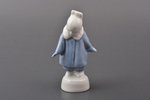 figurine, A girl wearing coat (Winter), porcelain, Riga (Latvia), USSR, Riga porcelain factory, mold...