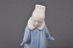 figurine, A girl wearing coat (Winter), porcelain, Riga (Latvia), USSR, Riga porcelain factory, mold...