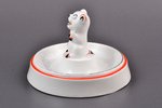 ashtray, "Cat", porcelain, J.K. Jessen manufactory, Riga (Latvia), 1933-1935, Ø 14.5 / h 9.5 cm, fir...