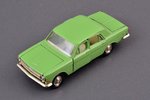 car model, GAZ 24 Volga, right side rear light replaced, metal, USSR, ~1993...