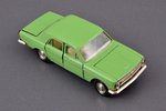 car model, GAZ 24 Volga, right side rear light replaced, metal, USSR, ~1993...