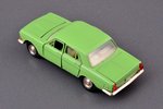 car model, GAZ 24 Volga, right side rear light replaced, metal, USSR, ~1993...