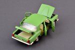 car model, GAZ 24 Volga, right side rear light replaced, metal, USSR, ~1993...