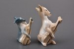 figurine, the Small Quartet, porcelain, USSR, LZFI - Leningrad porcelain manufacture factory, molder...