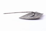 badge, The 1st Lejaskurzeme Song Festival in Liepāja, Latvia, 1928, 29.8 x 22.8 mm, 2.2 g...