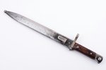 bayonet, Model 1895, for the Mannlicher rifle, total length 36 cm, blade length 24.6 cm cm, Austria-...