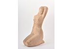 figurine, Nude, by Lūcija Otīlija Žurgina (1908-1999), chamotte, Riga (Latvia), USSR, sculpture's wo...