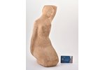 figurine, Nude, by Lūcija Otīlija Žurgina (1908-1999), chamotte, Riga (Latvia), USSR, sculpture's wo...