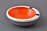 ashtray, Art Deco, porcelain, Rīga porcelain factory, Riga (Latvia), USSR, Ø 12.5 cm, second grade...