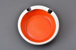 ashtray, Art Deco, porcelain, Rīga porcelain factory, Riga (Latvia), USSR, Ø 12.5 cm, second grade...