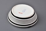 ashtray, Art Deco, porcelain, Rīga porcelain factory, Riga (Latvia), USSR, Ø 12.5 cm, second grade...