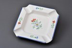 ashtray, porcelain, Riga Ceramics Factory, hand-painted, handpainted by Yegor Morozov(?), Riga (Latv...