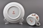 tea pair, (small size), Children's series, porcelain, M.S. Kuznetsov manufactory, Riga (Latvia), 193...