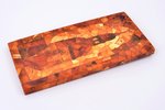 wall decor, amber mosaic "The Dome Cathedral", author's work K.G., wood, amber, Latvia, USSR, 1980,...