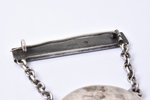 badge, A member of the District Court, Rubene district, silver, 875 standard, Latvia, 20-30ies of 20...