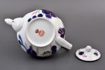 teapot, porcelain, M.S. Kuznetsov manufactory, Russia, 1864-1889, h 9.8 cm, Dulevo factory...