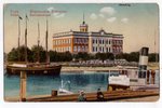 postcard, Riga. Sailing school. Litho view, 1910s, Latvia, Russia, beginning of 20th cent., 14х9 cm...