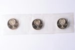 1 ruble, 1983-1985, set of 3 coins (Karl Marx, Engels, Lenin), copper-nickel alloy, USSR, Ø 31 mm, P...