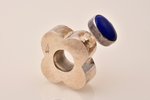 perfume bottle, 925 standard, 30.79 g, with a dark blue stone, 5.6 x 4 x 1.4 cm...
