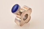 perfume bottle, 925 standard, 30.79 g, with a dark blue stone, 5.6 x 4 x 1.4 cm...