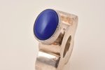 perfume bottle, 925 standard, 30.79 g, with a dark blue stone, 5.6 x 4 x 1.4 cm...